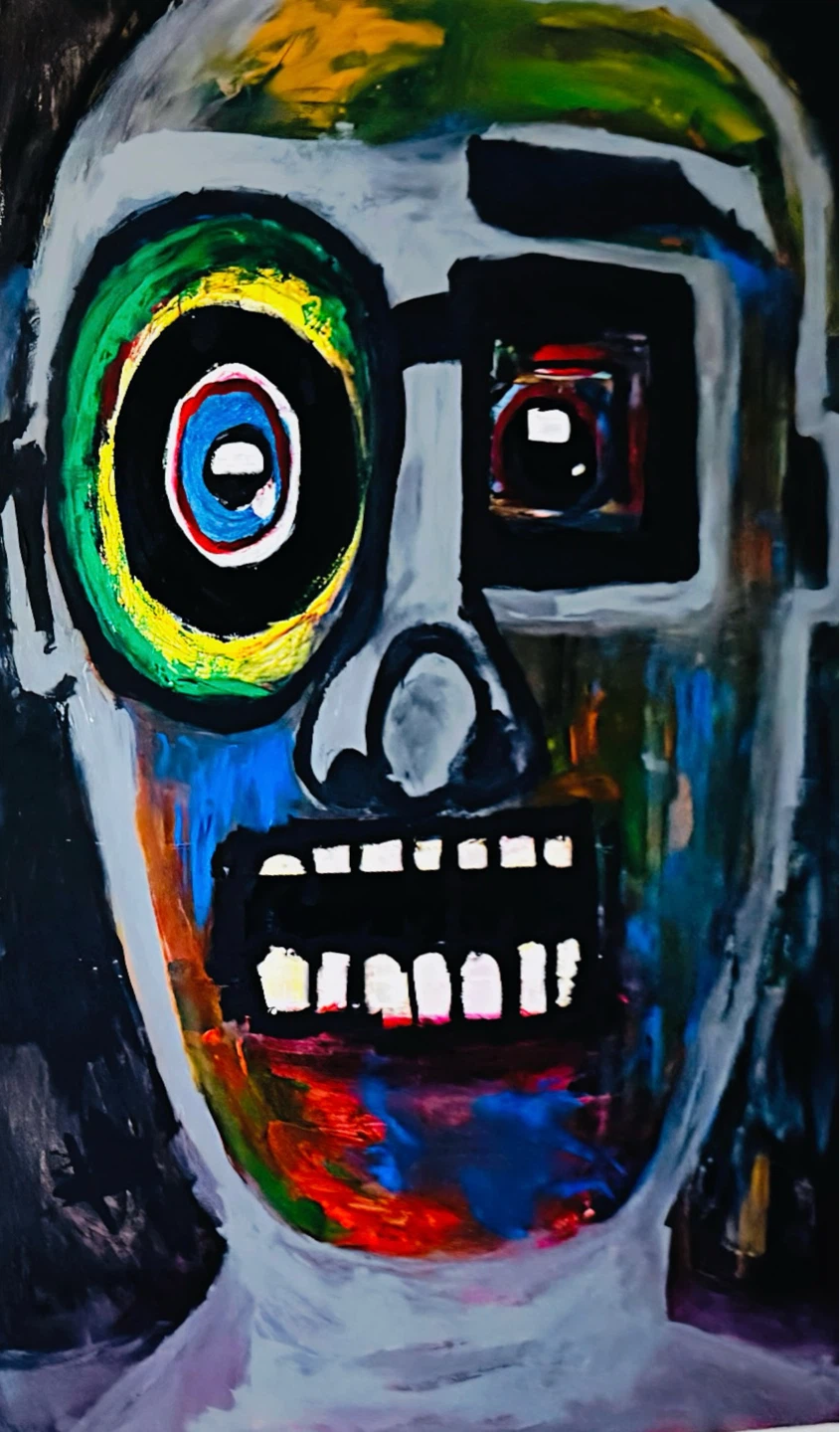 Abstract Portrait Paintings - Set of 2 - photo 5