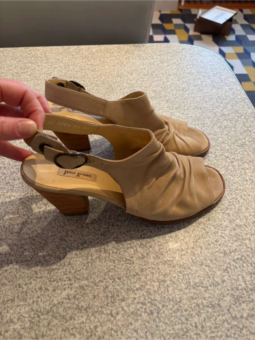 Paul Green Women's Beige Suede Sandals 6.5 UK / 40 EU - photo 2