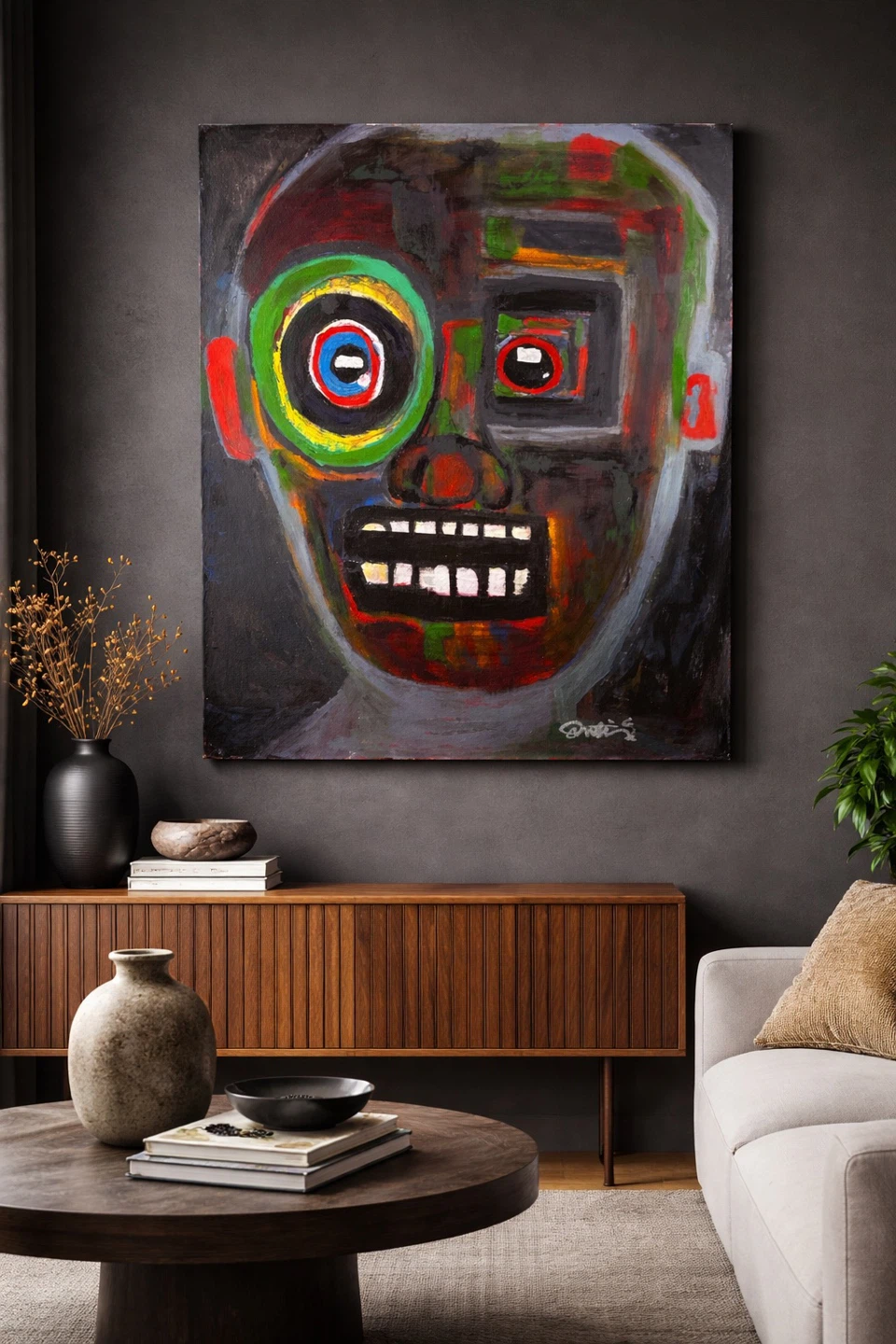Abstract Portrait Paintings - Set of 2 - photo 4