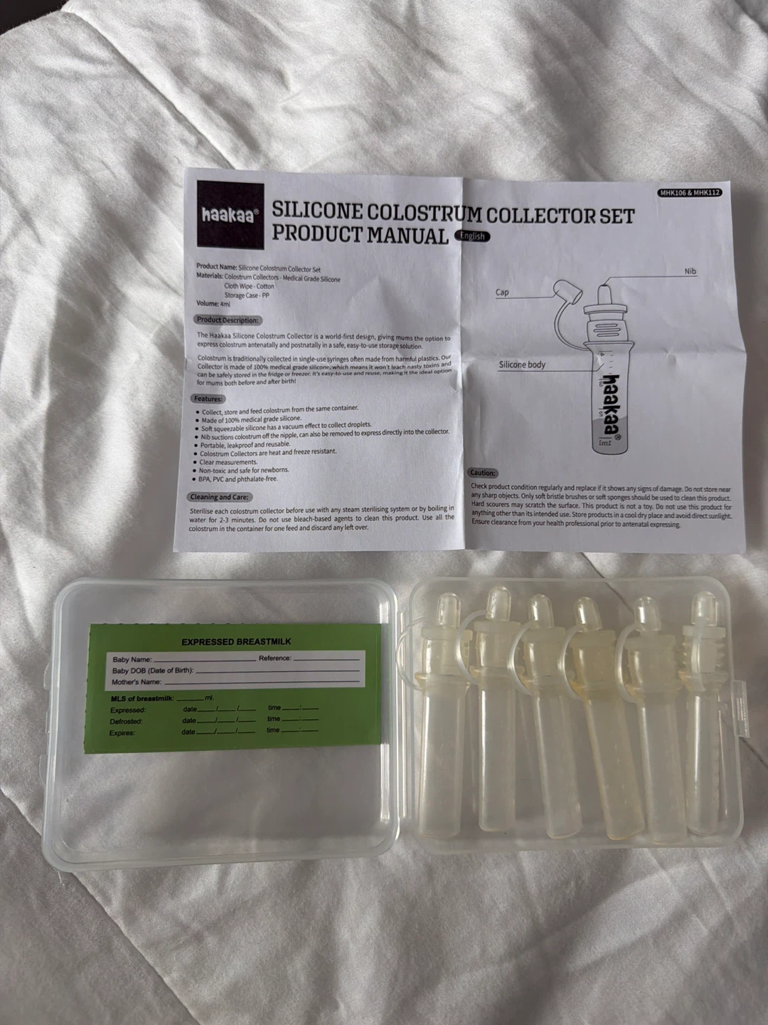 Haakaa Silicone Colostrum Collector Set