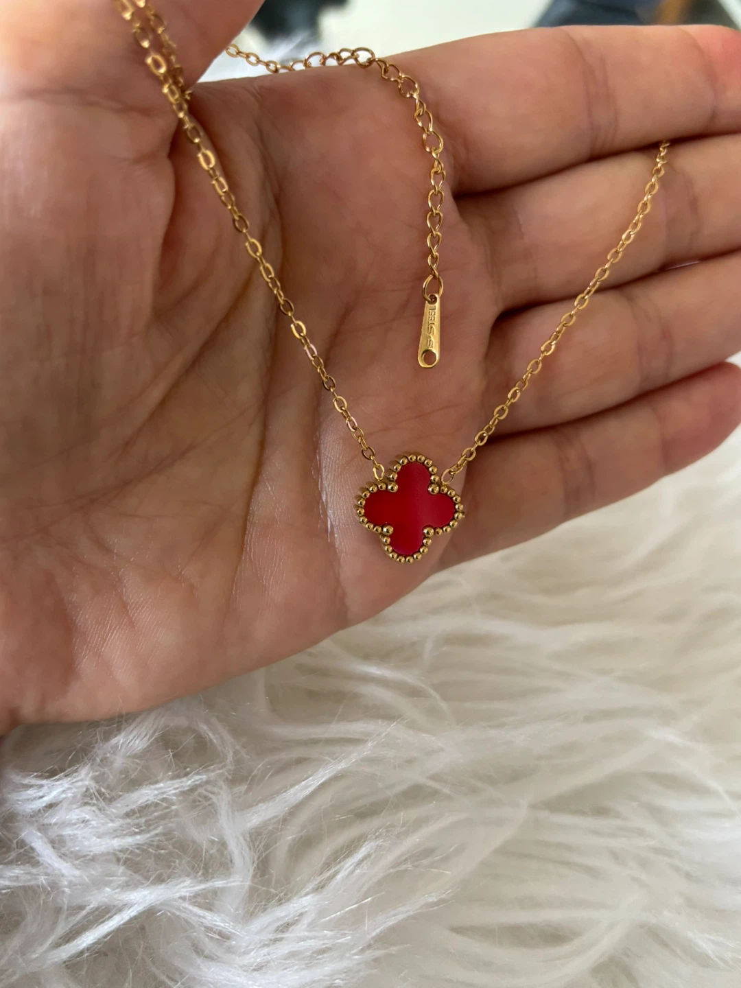 Gold plated Clover Pendant Necklace - photo 2