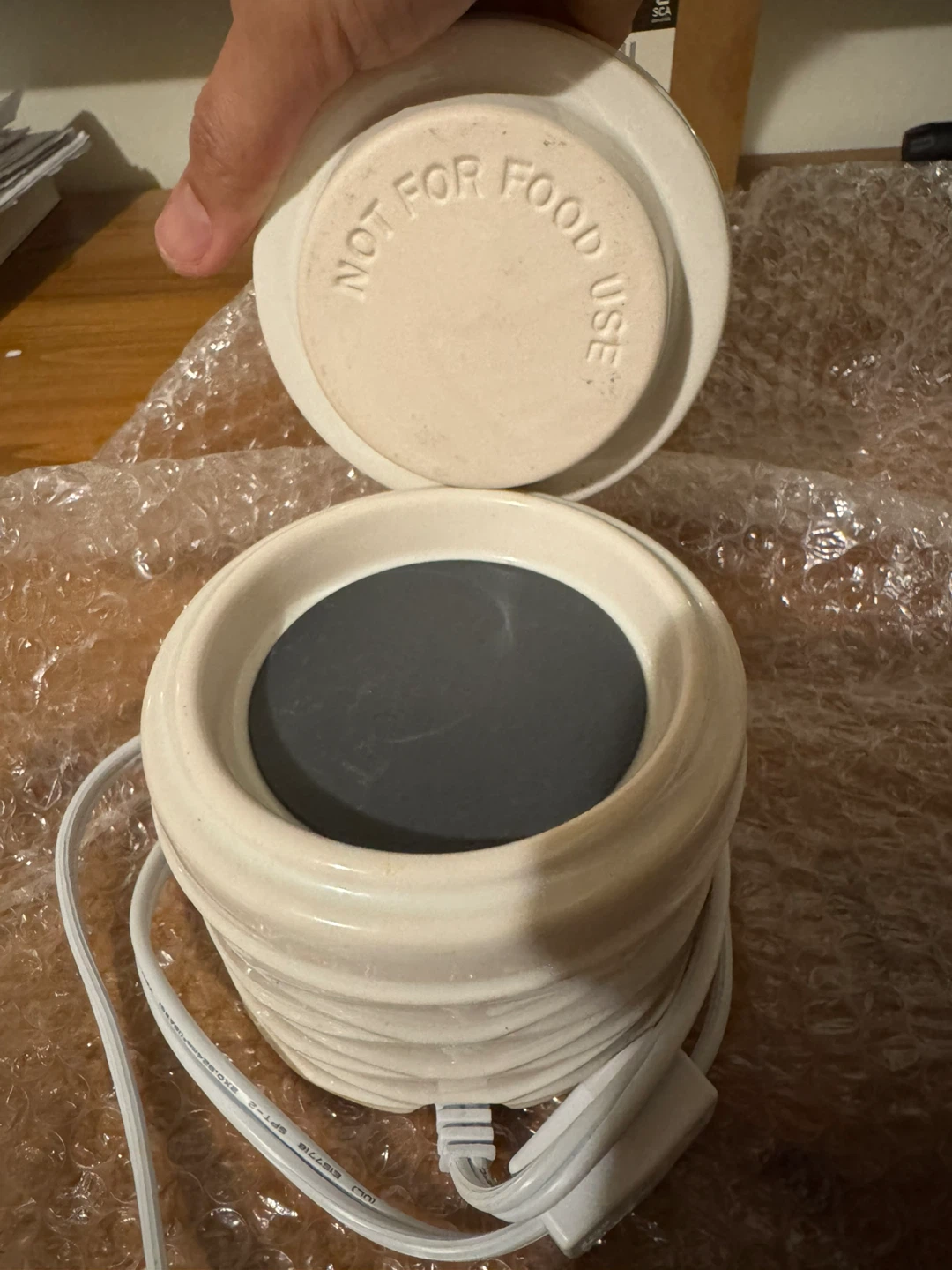 Cream Ceramic Electric 4 essential oils fragrance - photo 2