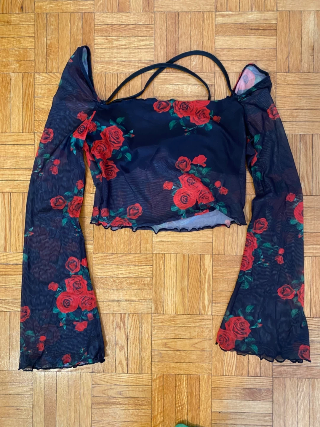 Cider Long Sleeve Crop Top (S)