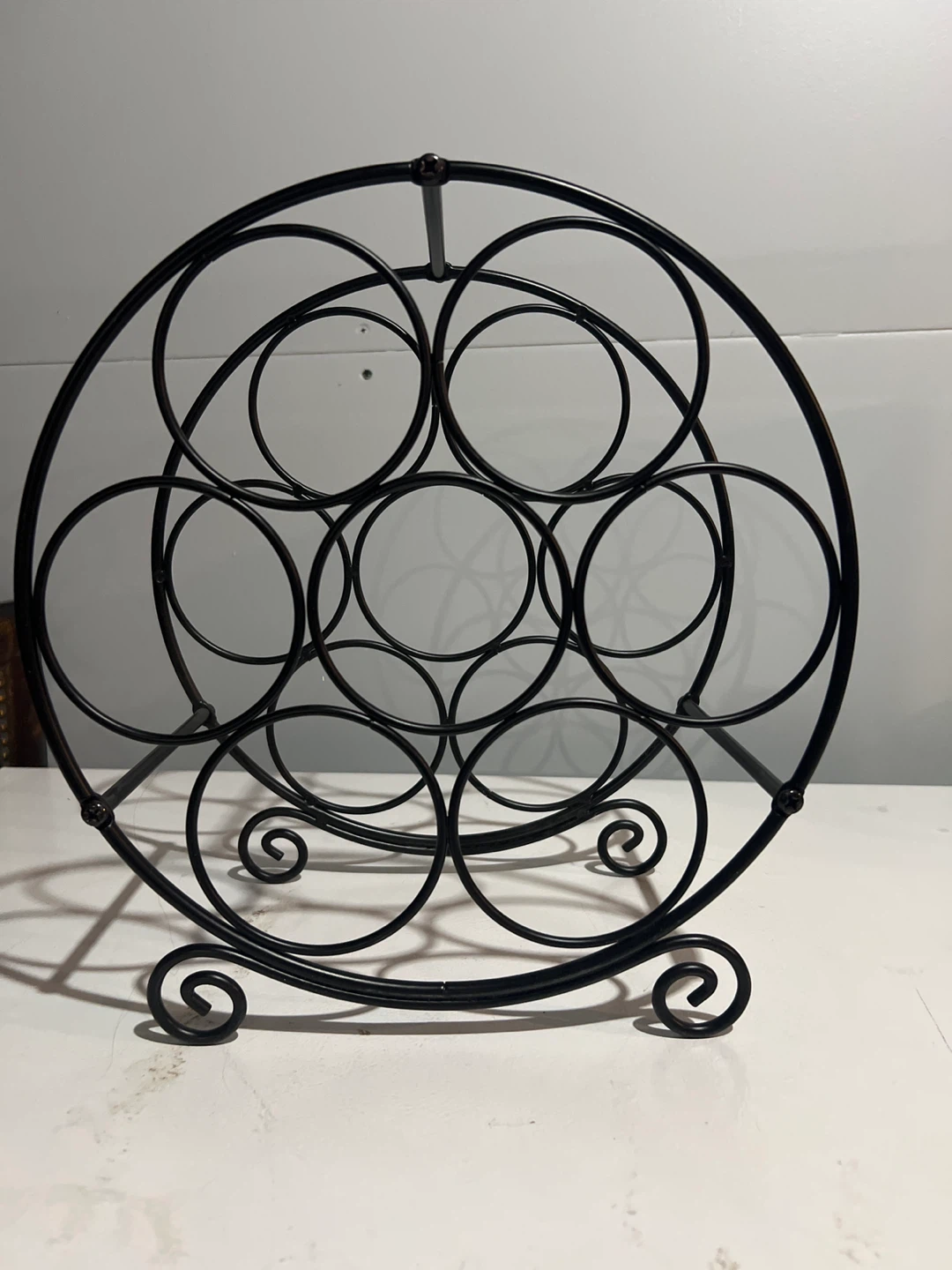 Black Metal Wine Rack - photo 2