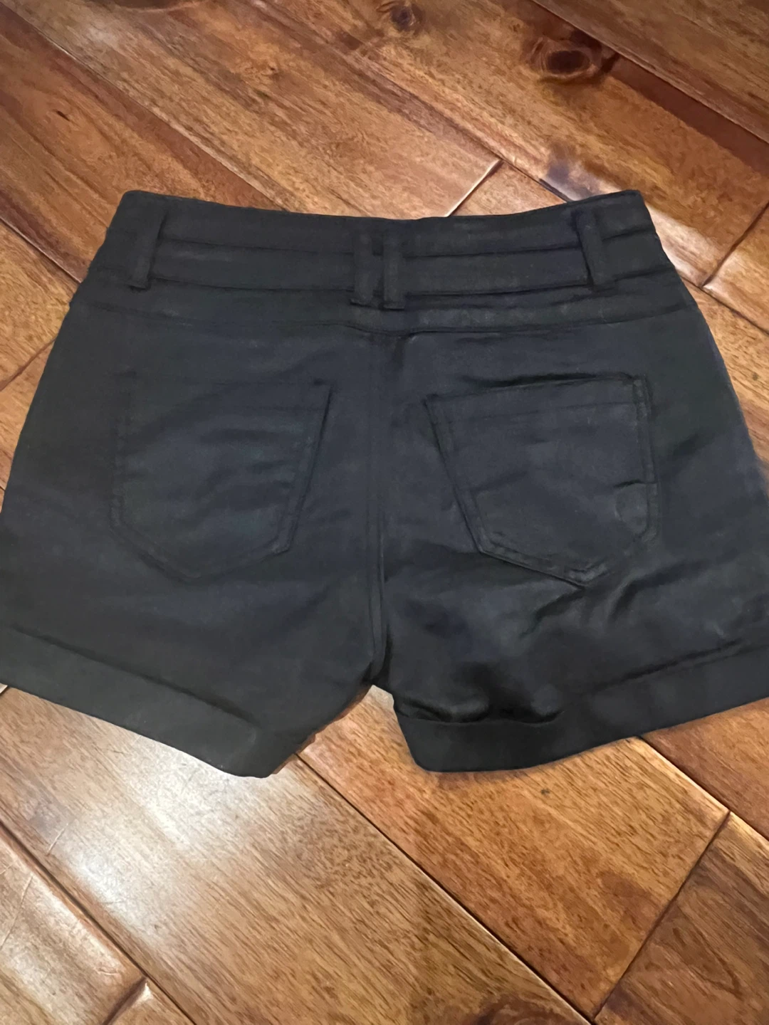 Black High-Waisted Shorts