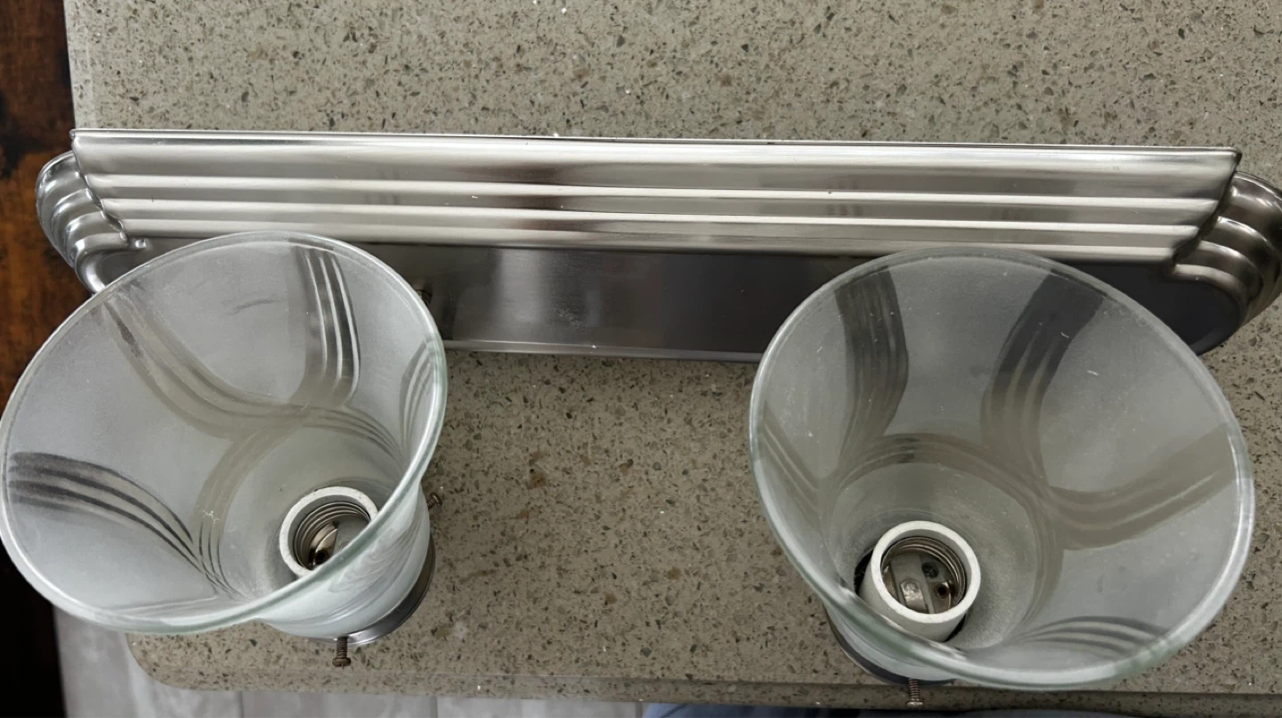 Double Vanity Light Fixture - Brushed Nickel - photo 2