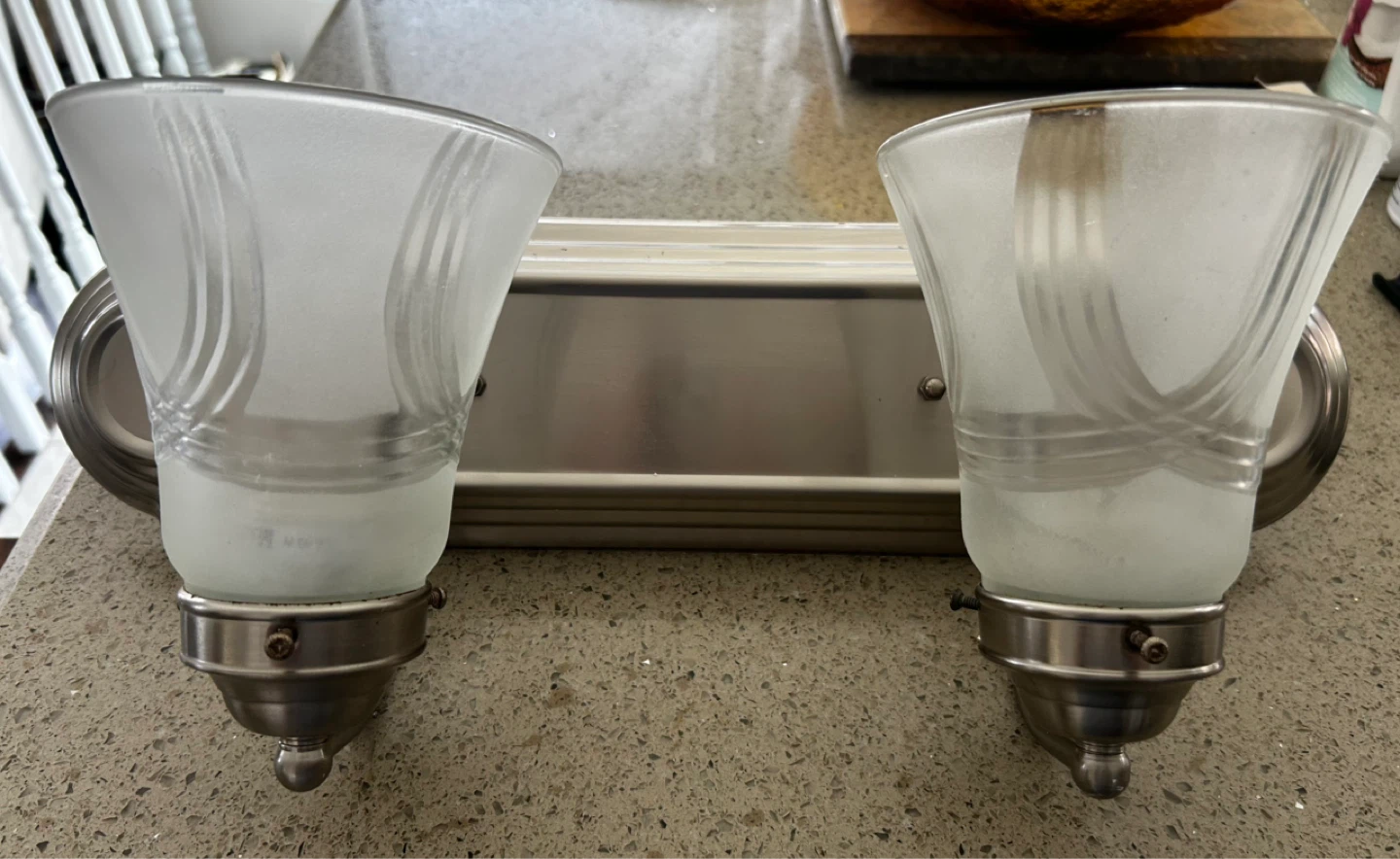 Double Vanity Light Fixture - Brushed Nickel