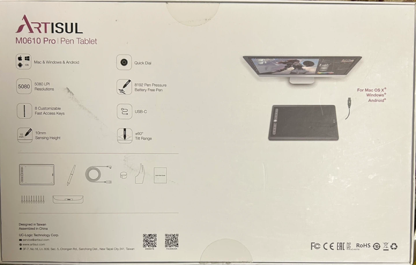 ARTISUL M0610 Pro Pen Tablet - photo 2