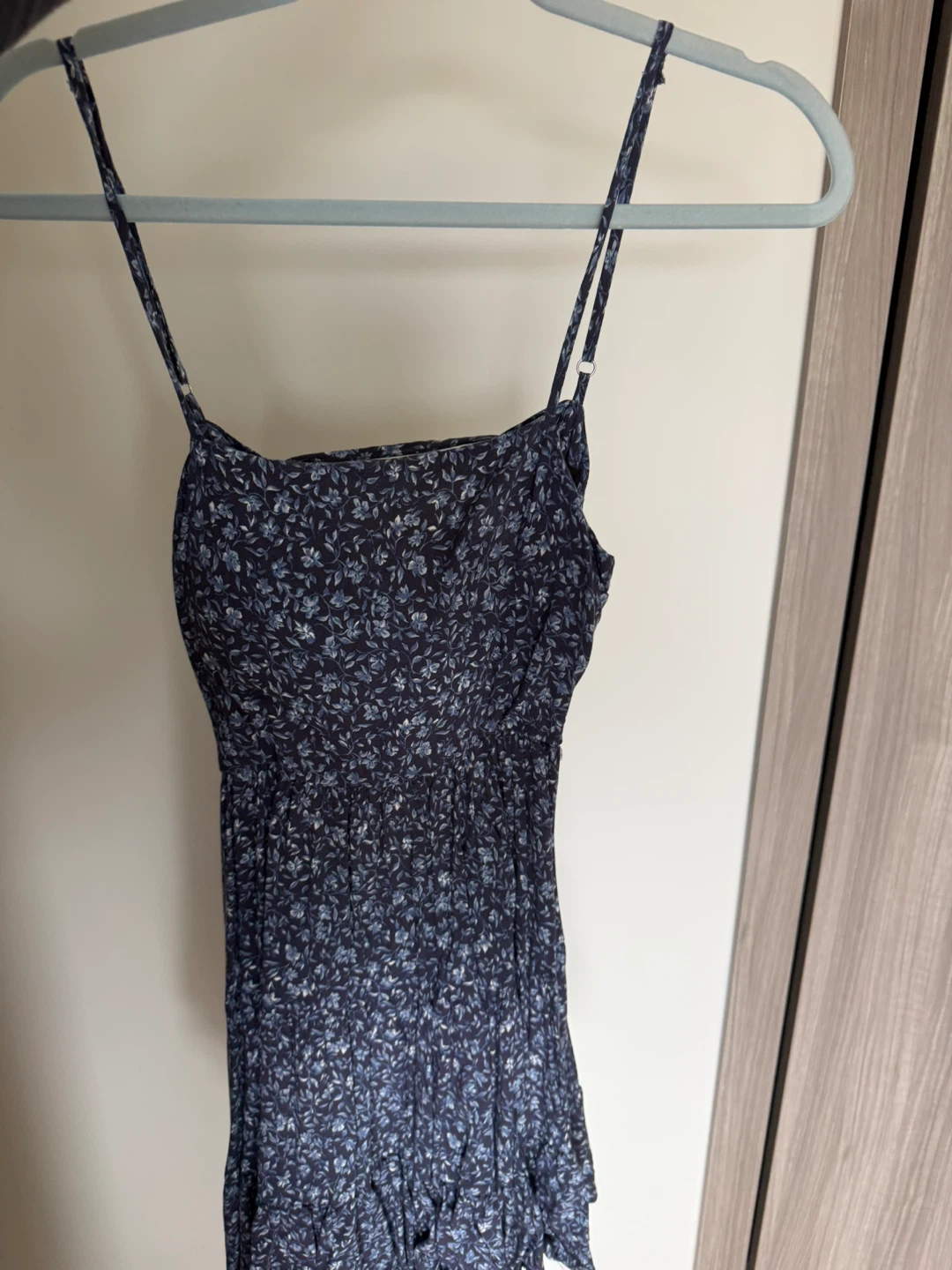Blue Floral Mini Dress