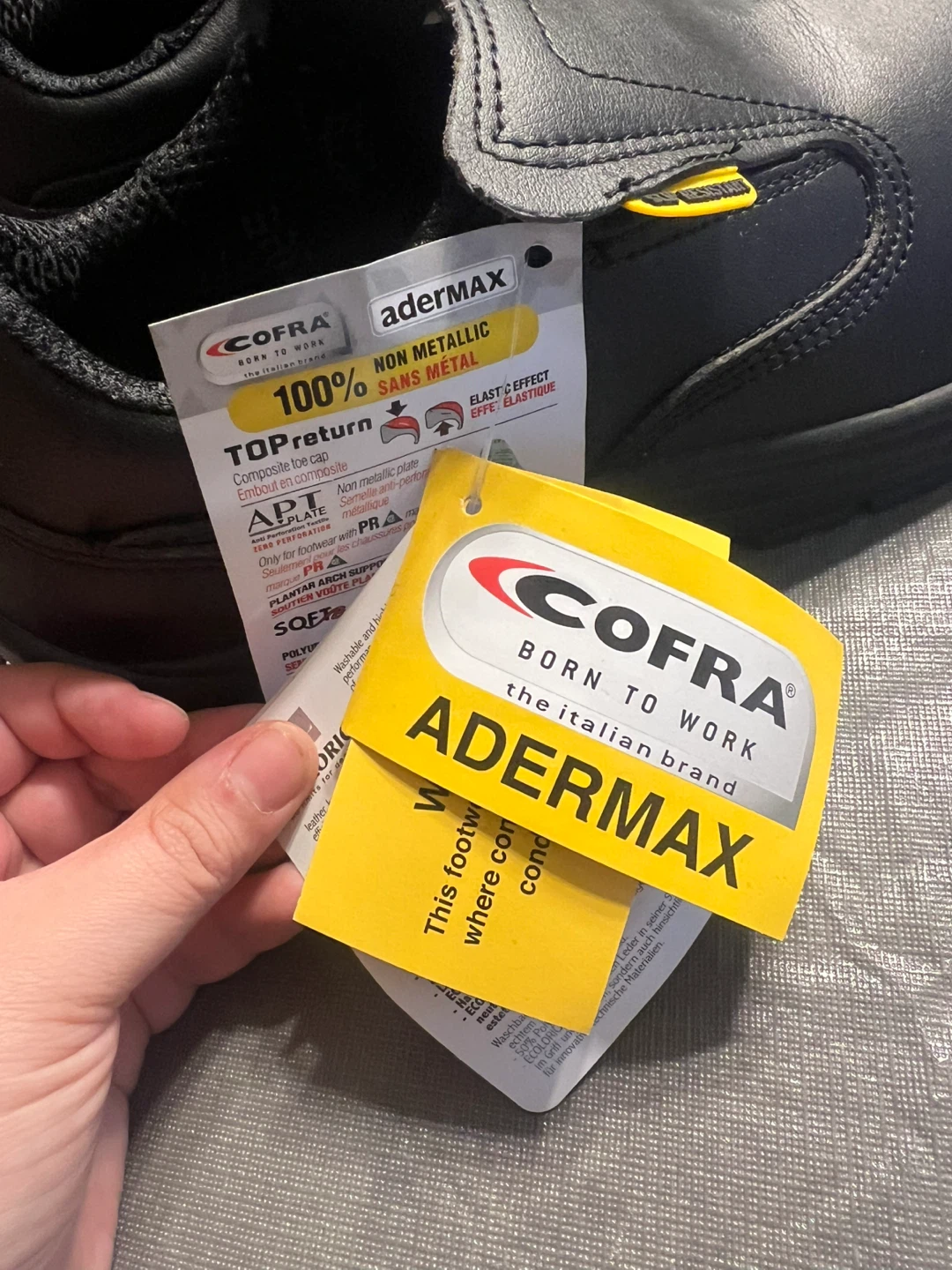 COFRA ADERMAX Black Slip-On Safety Shoes - photo 3