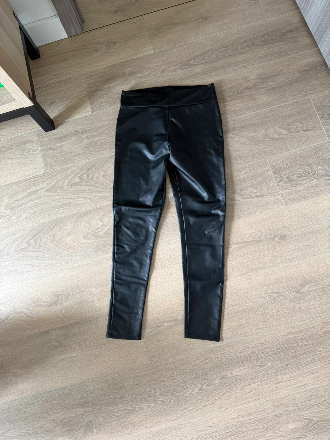 Black Faux Leather Leggings