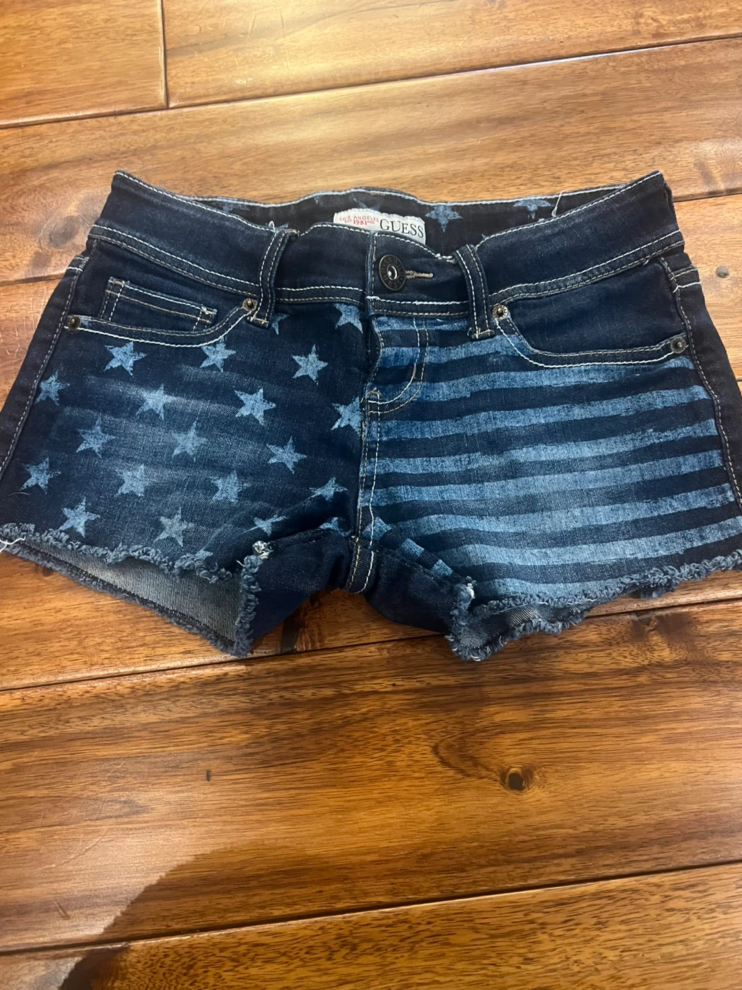 Guess Denim Shorts - Star & Stripe Design - photo 2