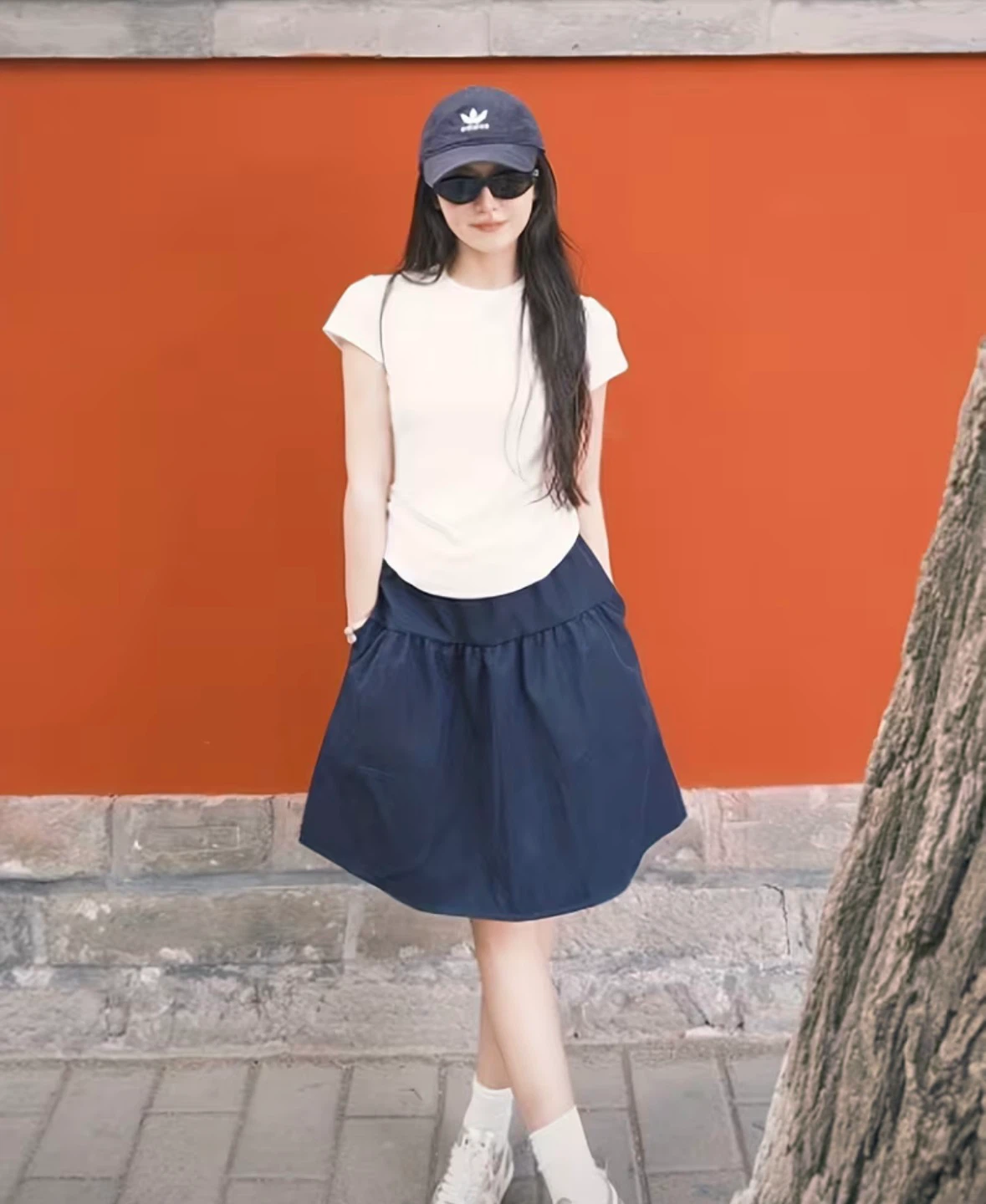Navy Blue A-Line Mini Skirt - photo 2