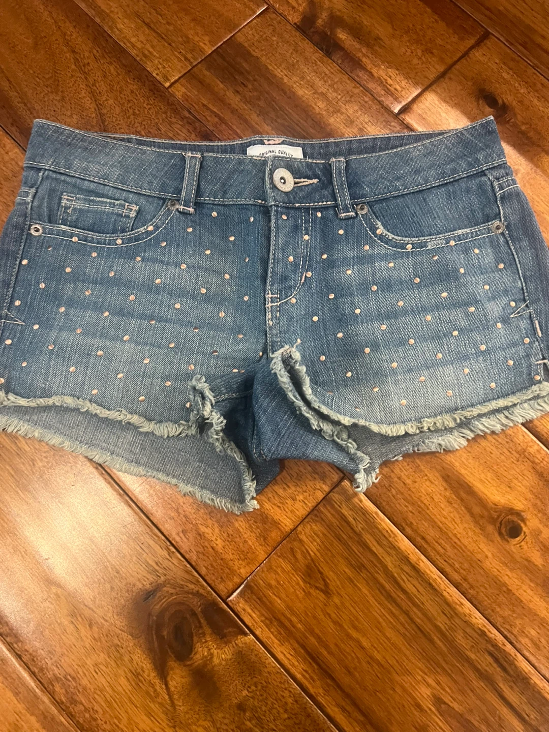 Aéropostale Denim Shorts with Polka Dots - photo 2