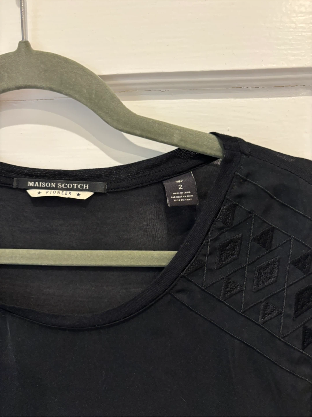 Maison Scotch Cute Black Top Size Medium - photo 2
