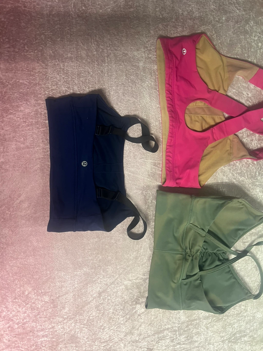 2 lululemon sports bras and gym shark sports bra - photo 2
