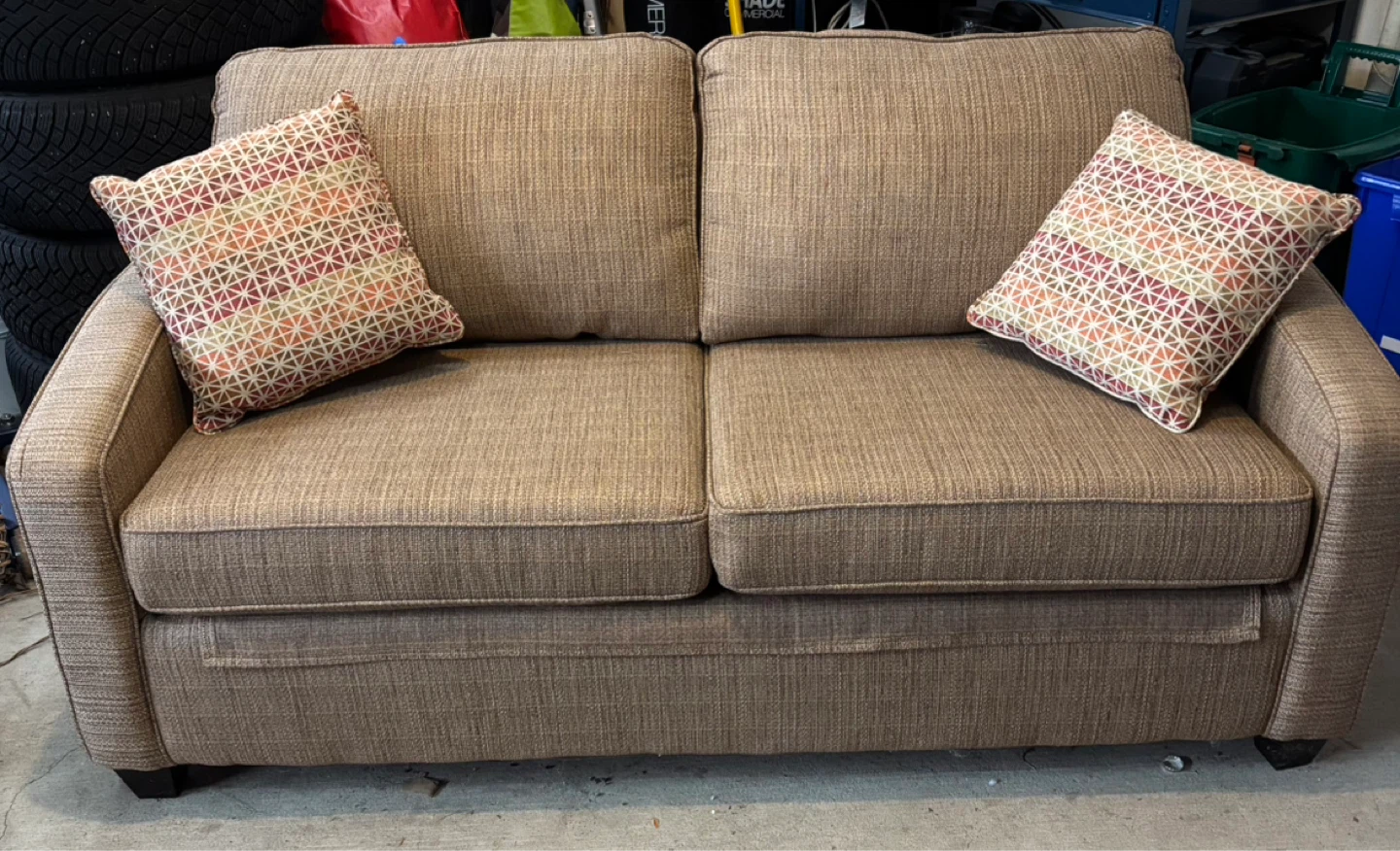 Sleeper Sofa Bed with double Simmons Mattress - photo 2