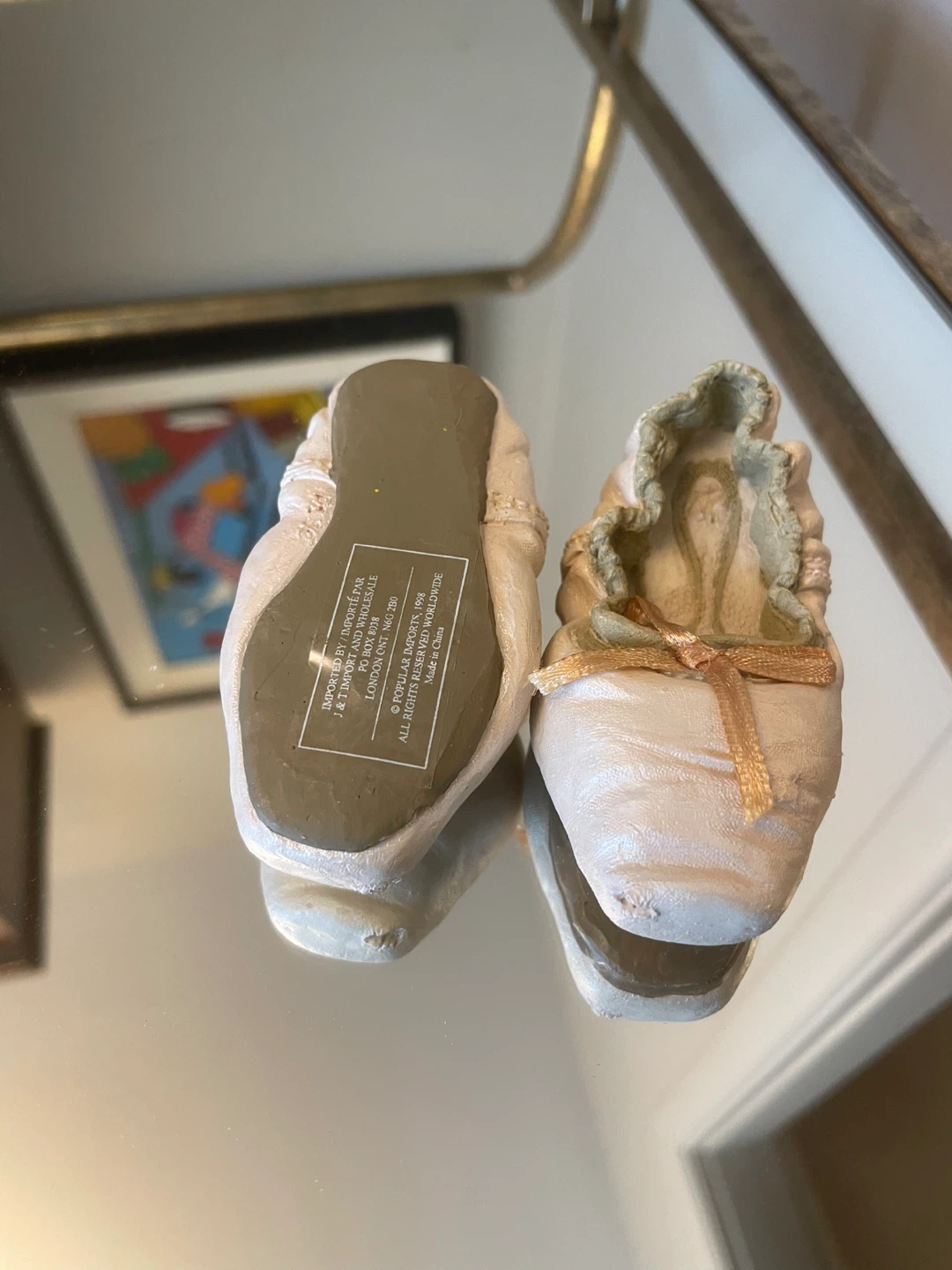 Pink Ballet Slippers Decor Pair - photo 3