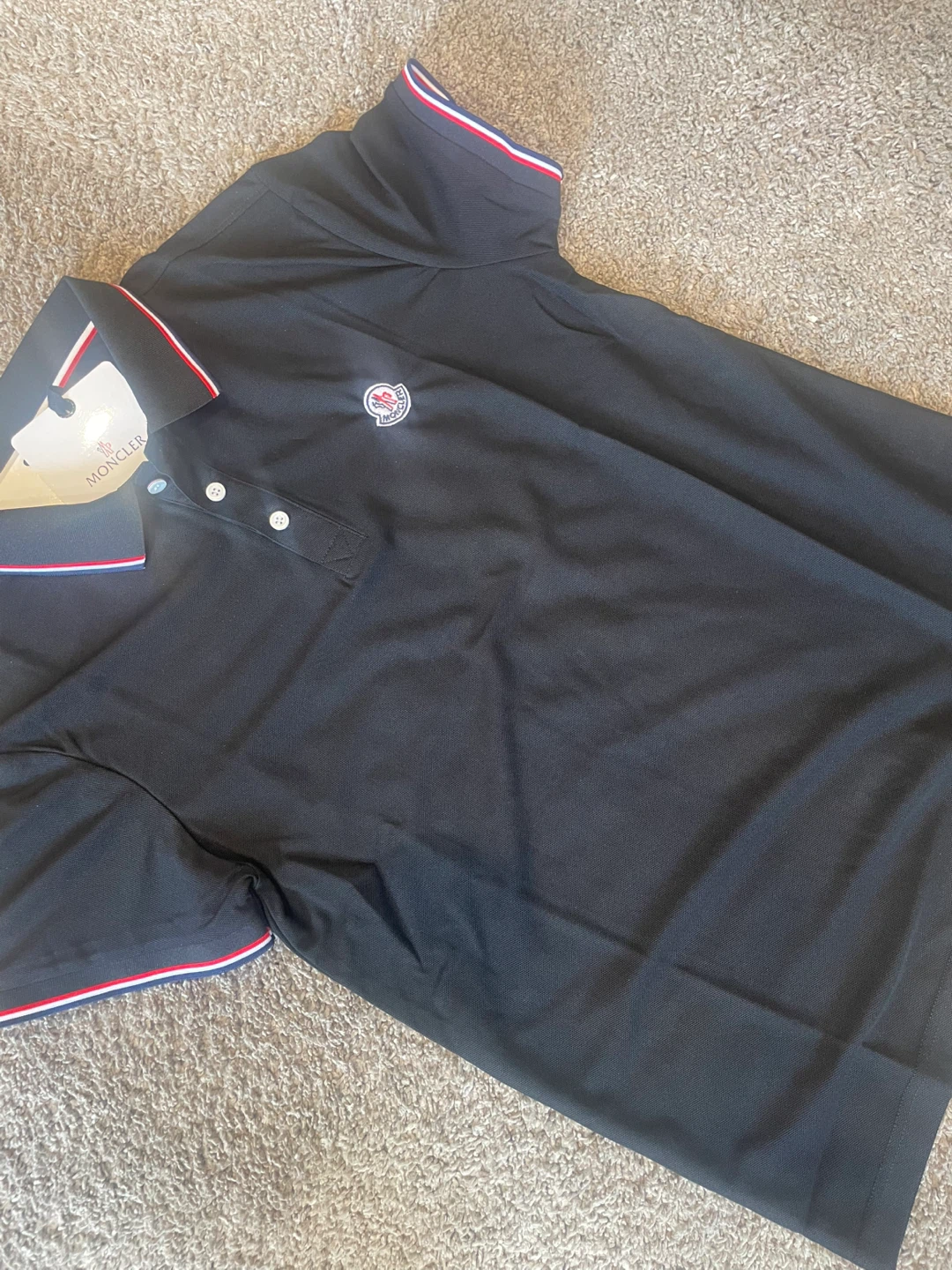Moncler Black Polo Shirt - photo 2