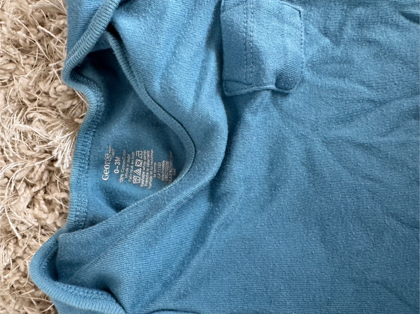 George baby onesie 0-3M blue - photo 2