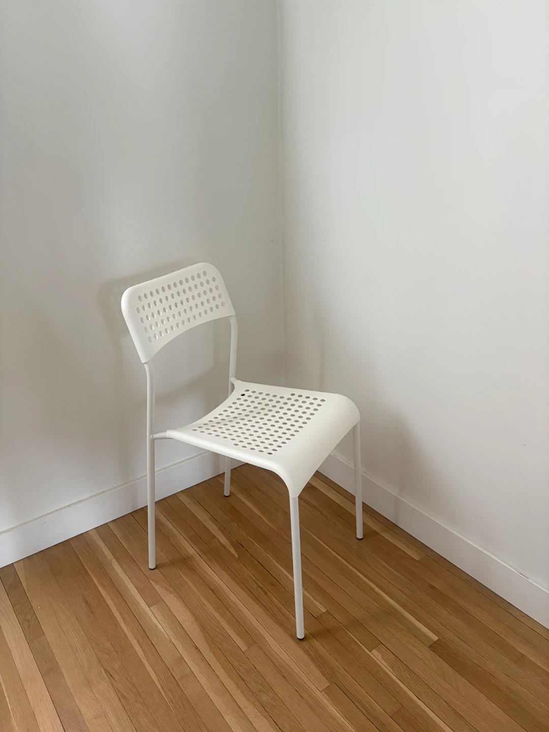 White IKEA ADDE Chair