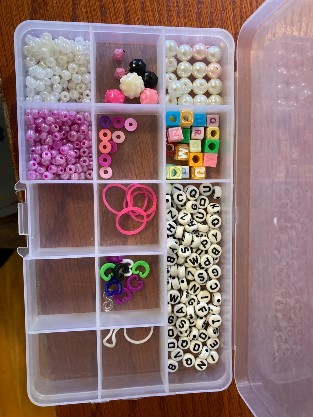 Bead Crafting Kit with Letters and Charms
