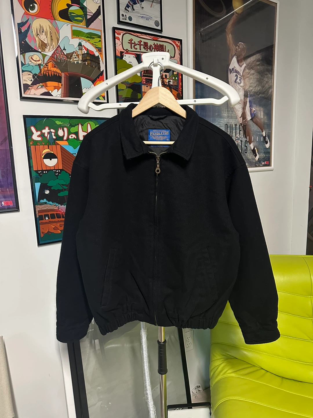 Pendleton Wool Jacket - Black, Size M