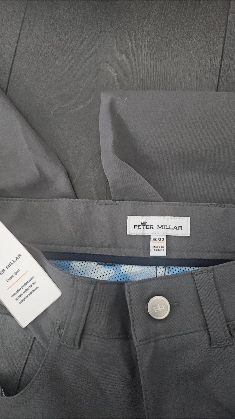 Peter Millar "Crown Sport" Pants - Grey - 30/32 - photo 4