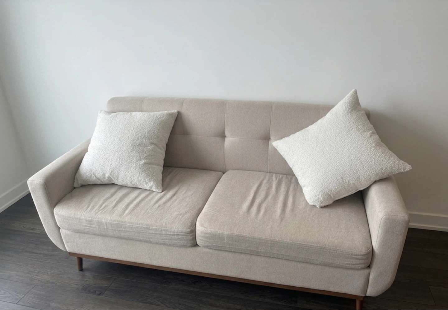 Beige Loveseat Sofa