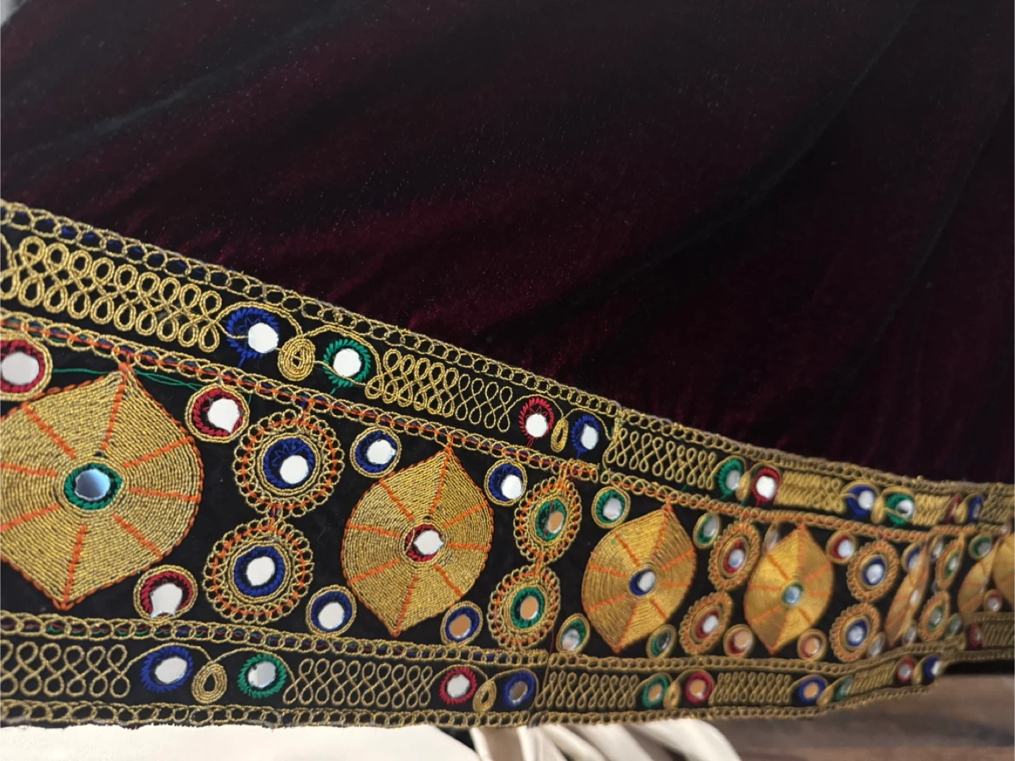 Embroidered Velvet Dress - photo 4