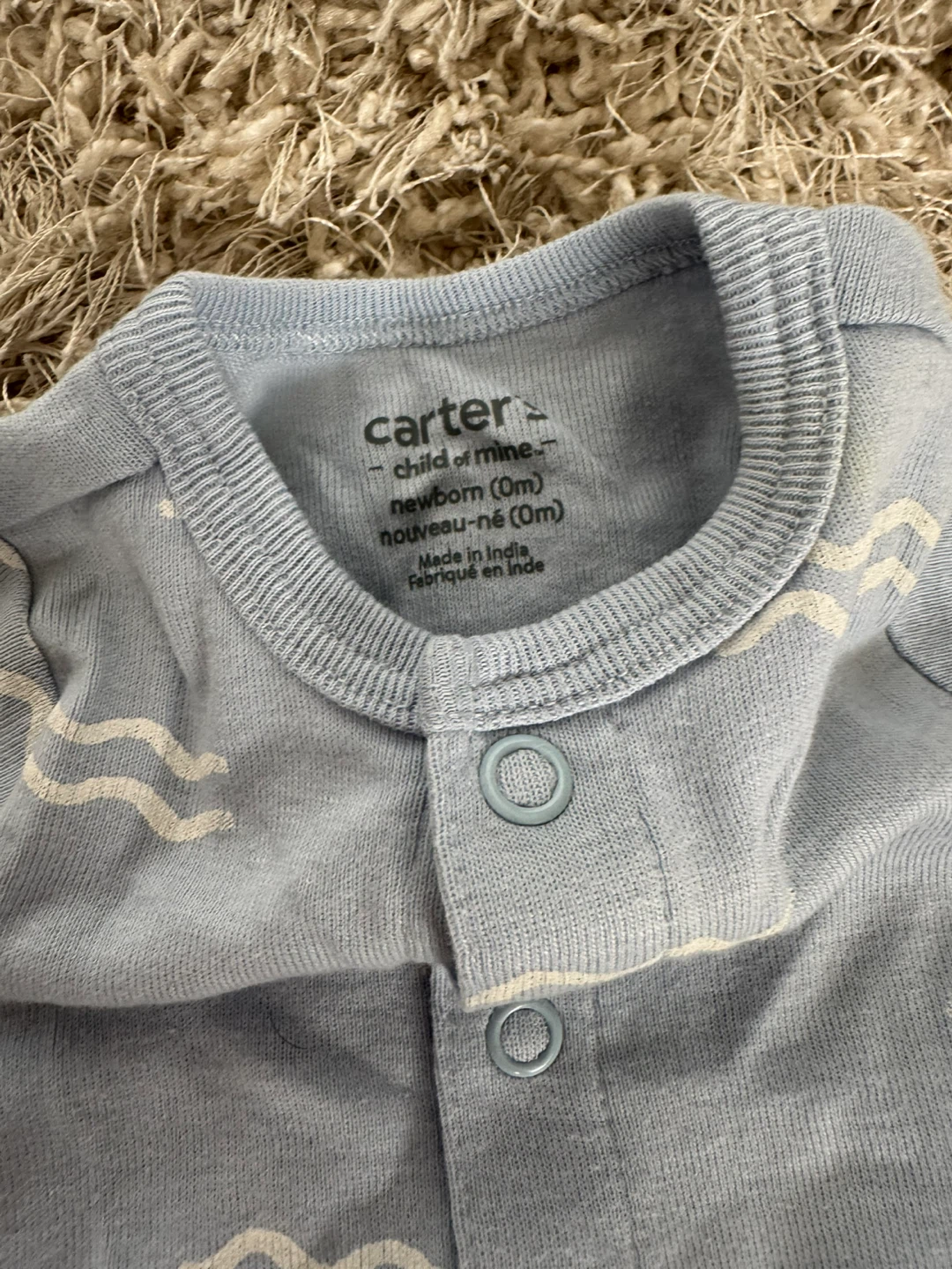 Carter's Baby Boy Newborn (0-3M) Shark Bodysuit - photo 2