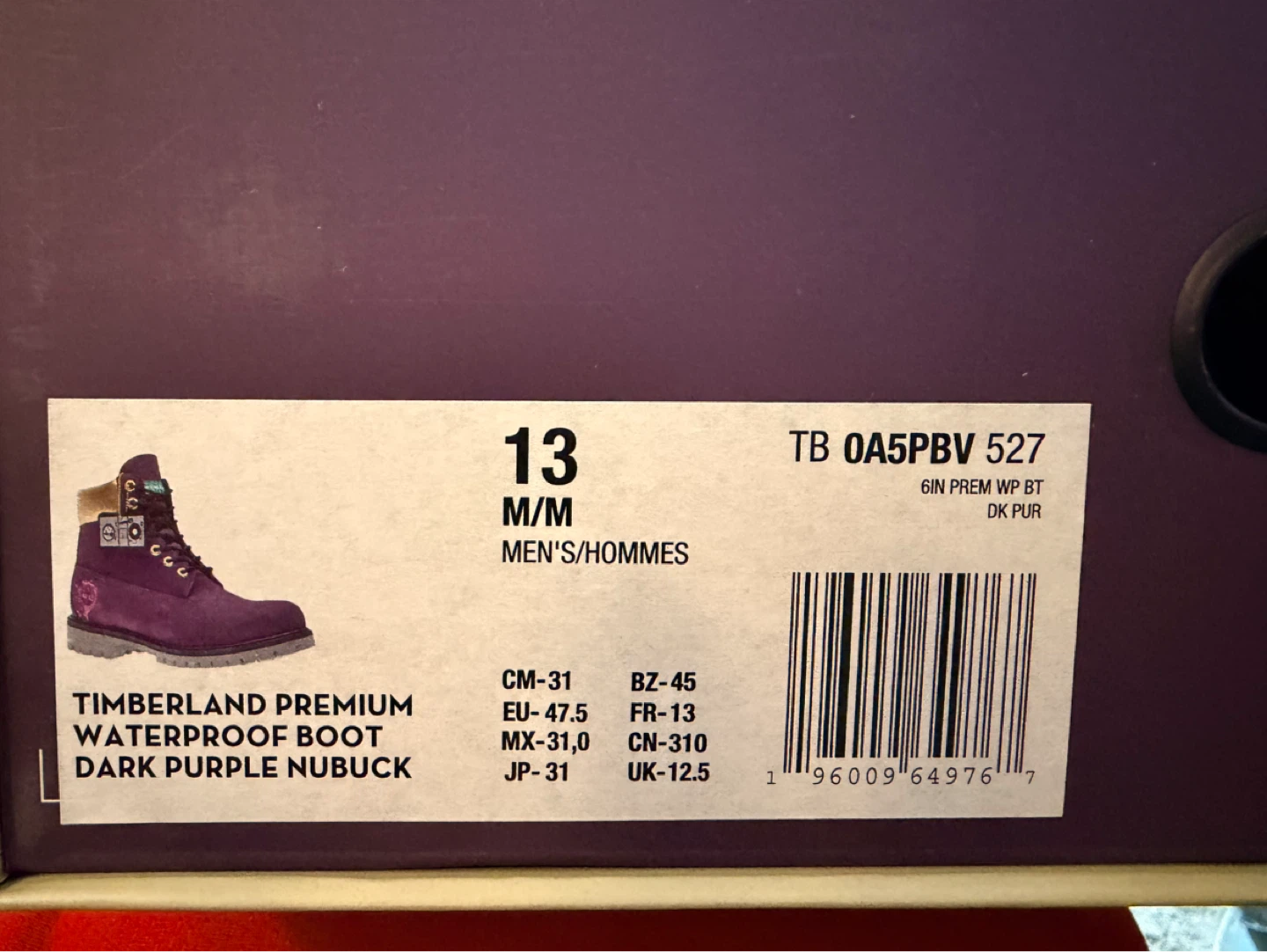 Timberland Hip Hop Royalty Boots - Dark Purple Nubuck