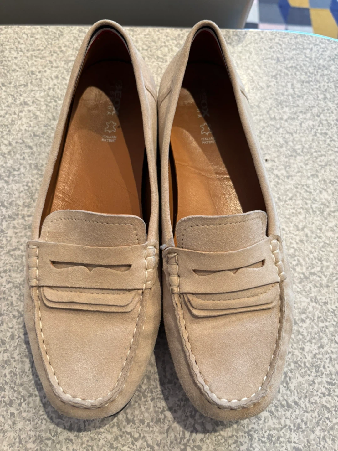 GEOX Suede Loafer Flats Size 40