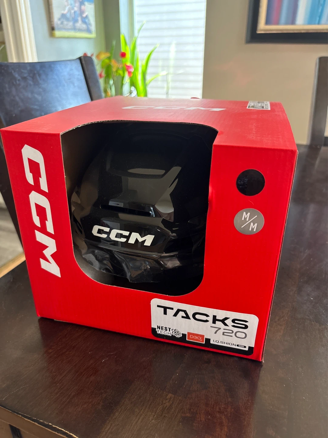 *NEW* CCM Tacks 720 Hockey/Lacrosse Helmet - M/M Black