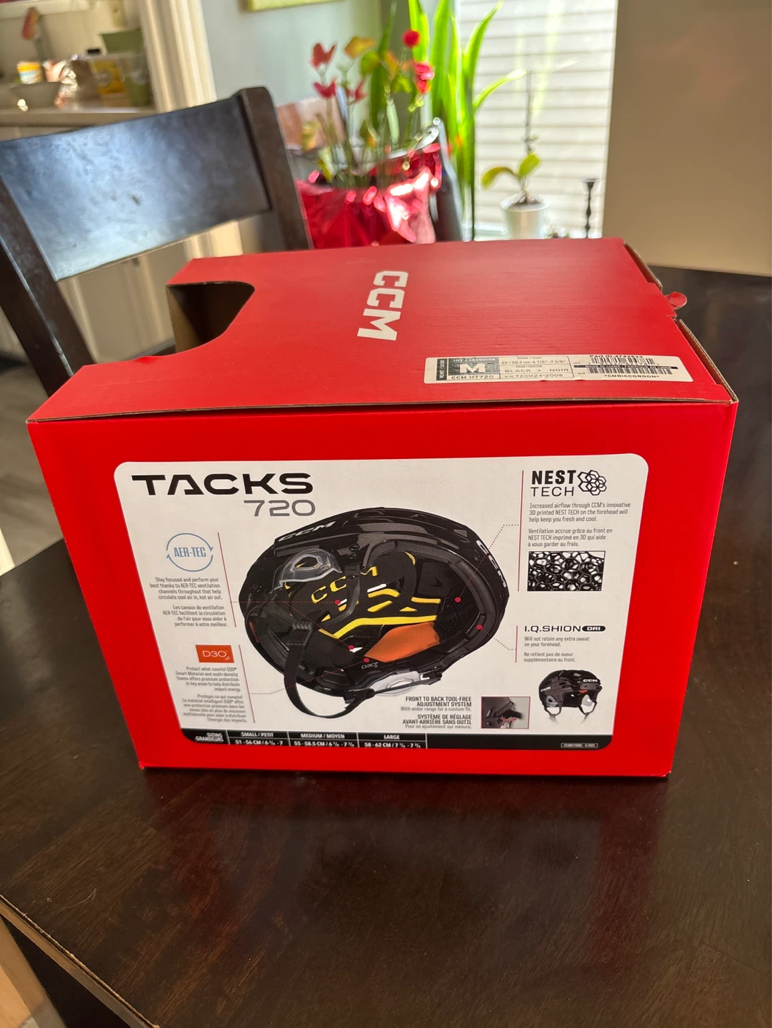 *NEW* CCM Tacks 720 Hockey/Lacrosse Helmet - M/M Black - photo 2