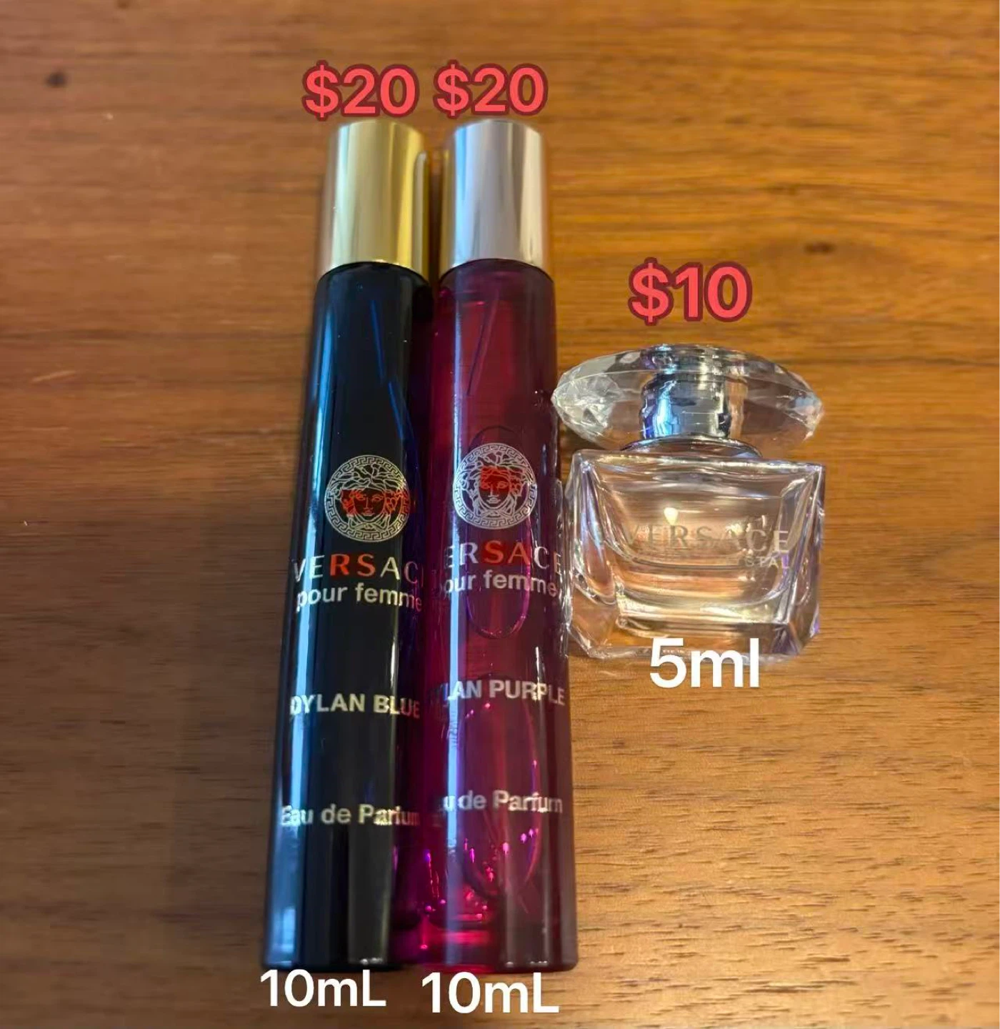Versace perfume travel size for women (5ml-10ml each) - photo 3
