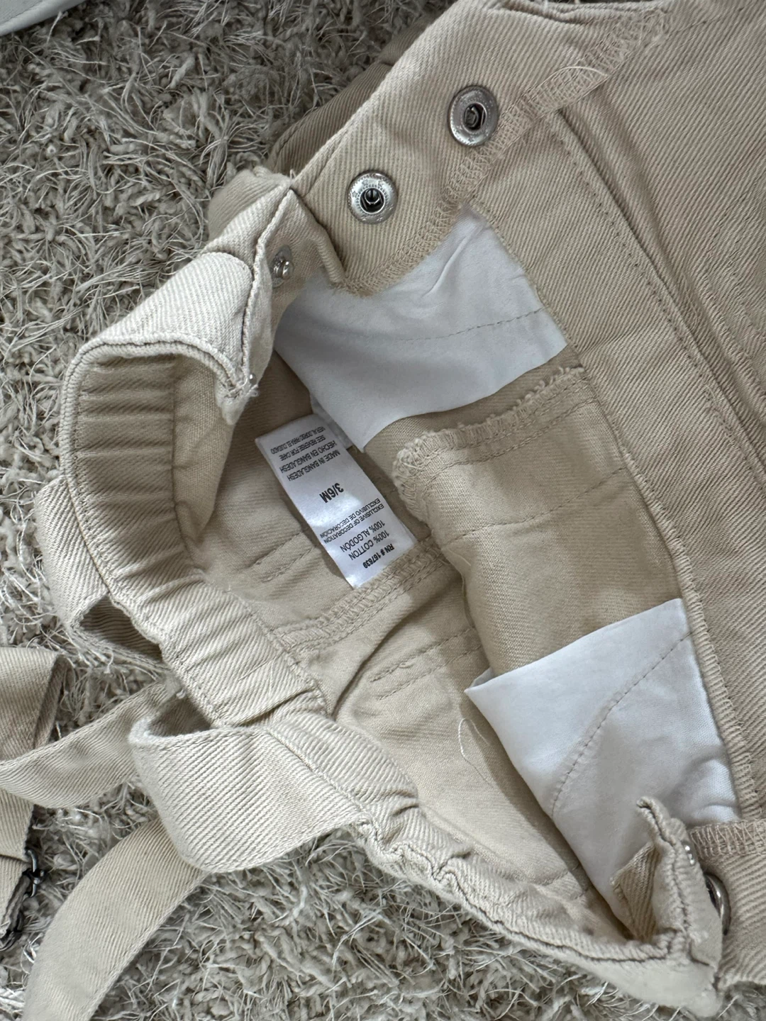 Child's Overalls - Beige - photo 3