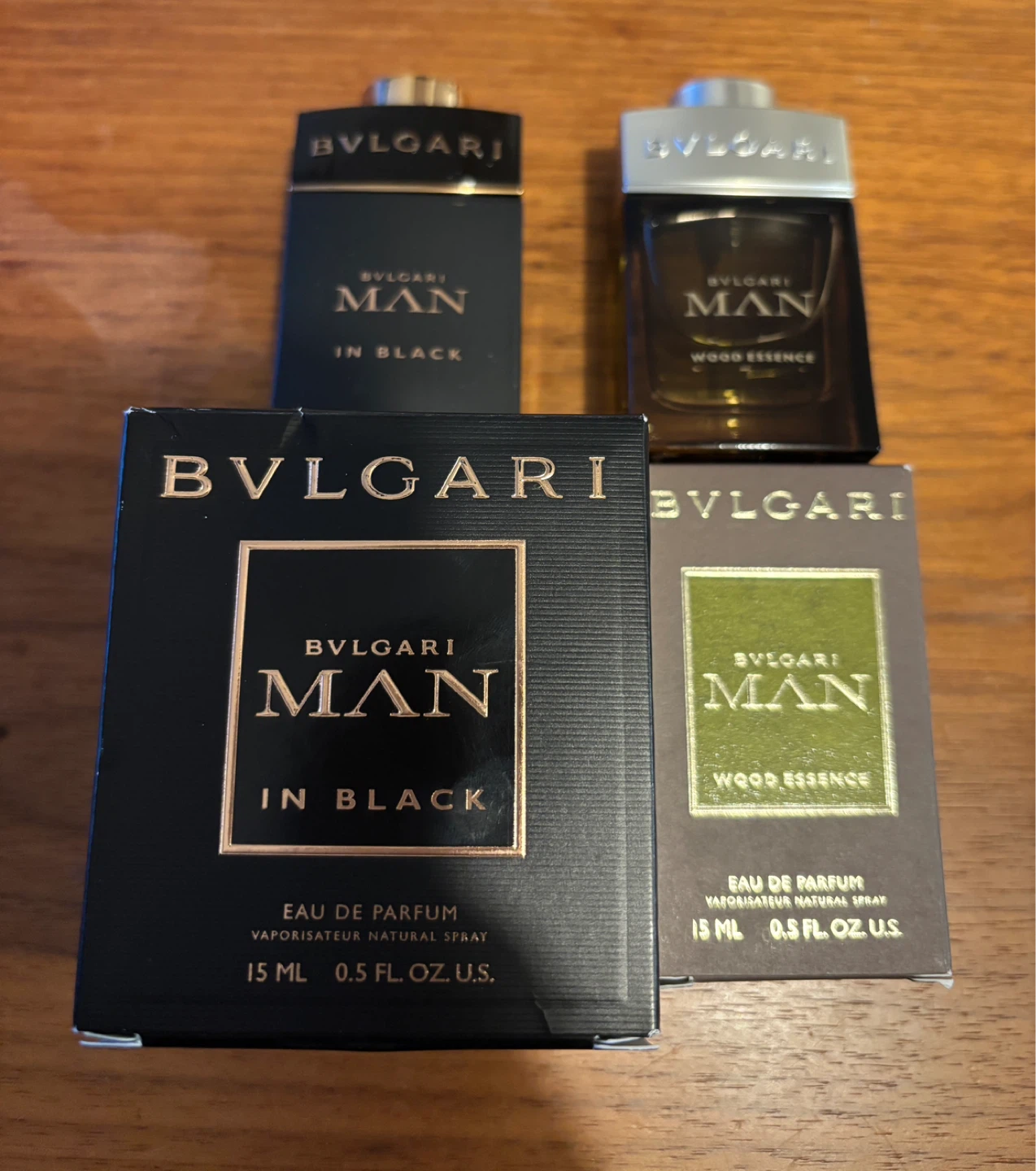 BVLGARI Travel size Perfume for men 15ml each