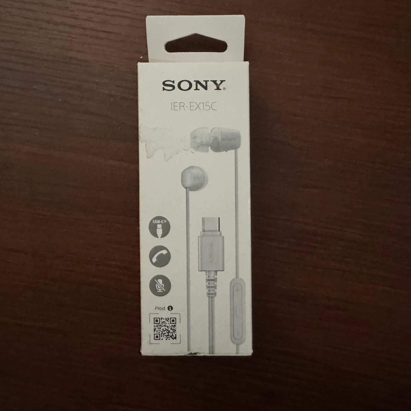 Sony IER-EX15C USB-C Earbuds - White