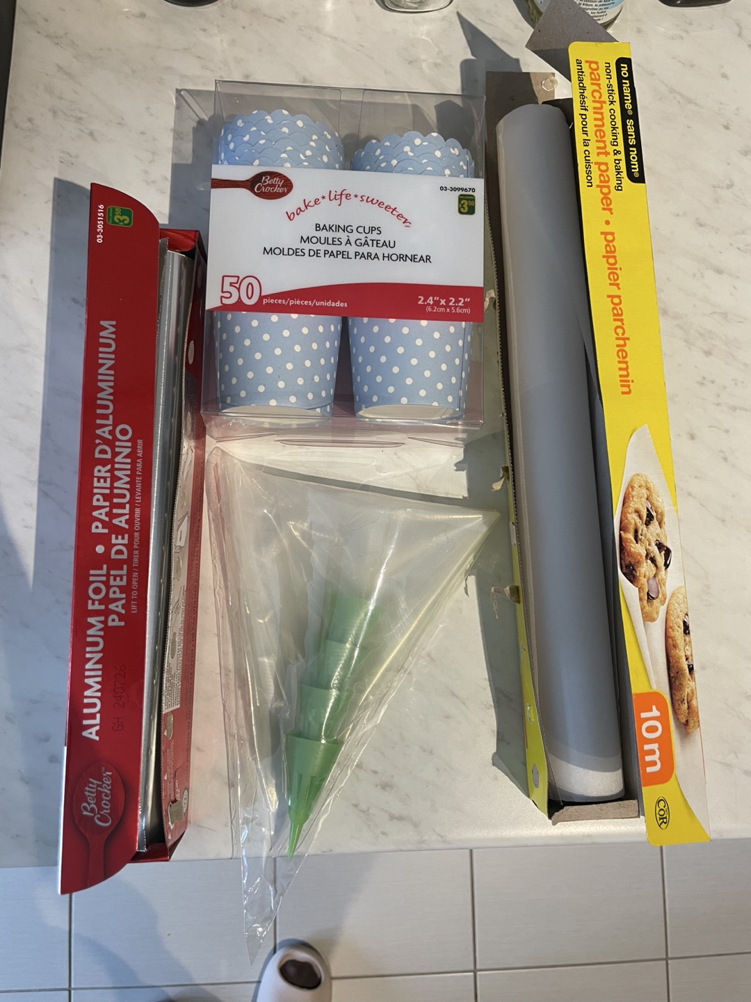 Betty Crocker Baking Cups, Parchment Paper, and Aluminum Foil
