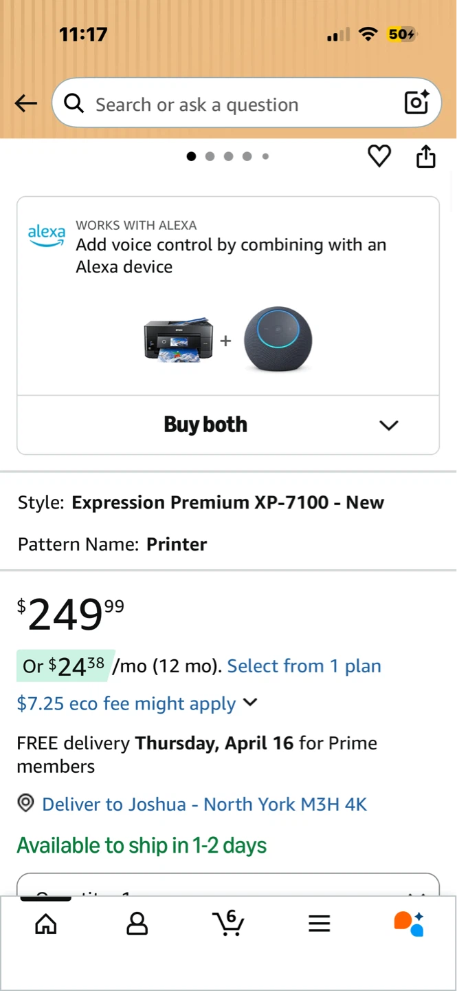 Epson Expression Premium XP-7100 Wireless Color Photo Printer