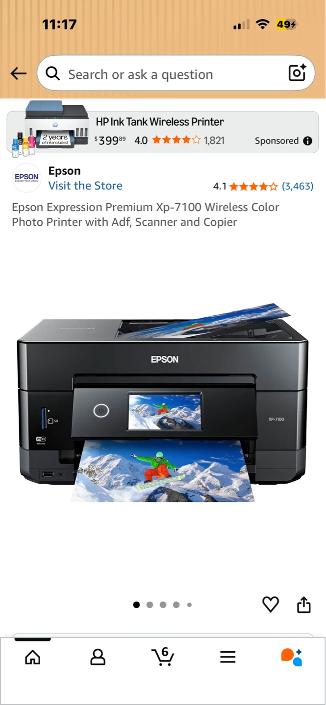 Epson Expression Premium XP-7100 Wireless Color Photo Printer - photo 4
