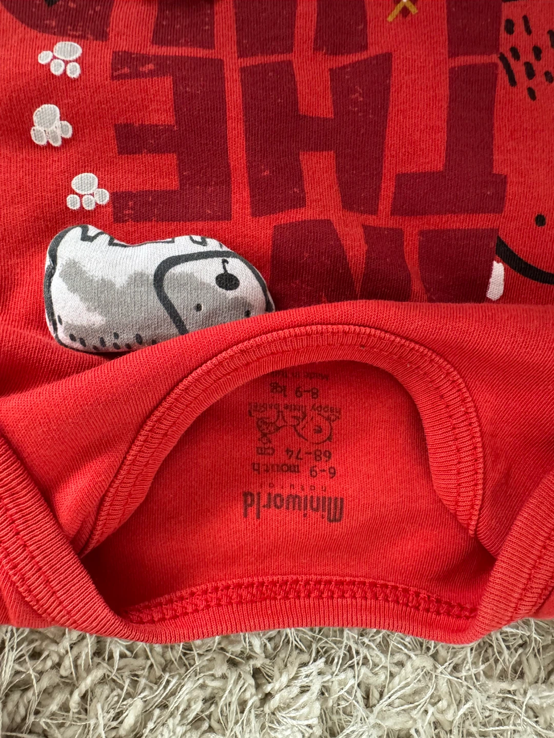 Miniworld Red Adventure Bodysuit 6-9 Months - photo 2