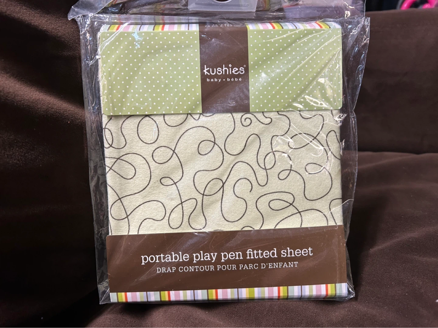 Kushies Baby Portable Play Pen Fitted Sheet