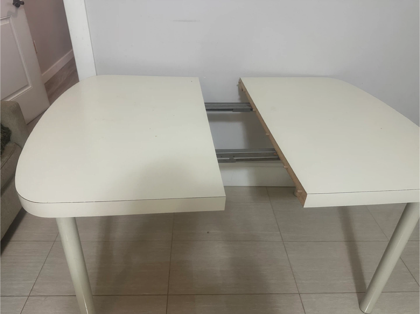Extendable Dining Table - off White - photo 3