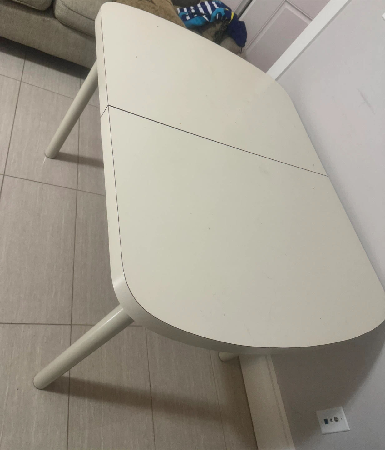 Extendable Dining Table - off White - photo 2