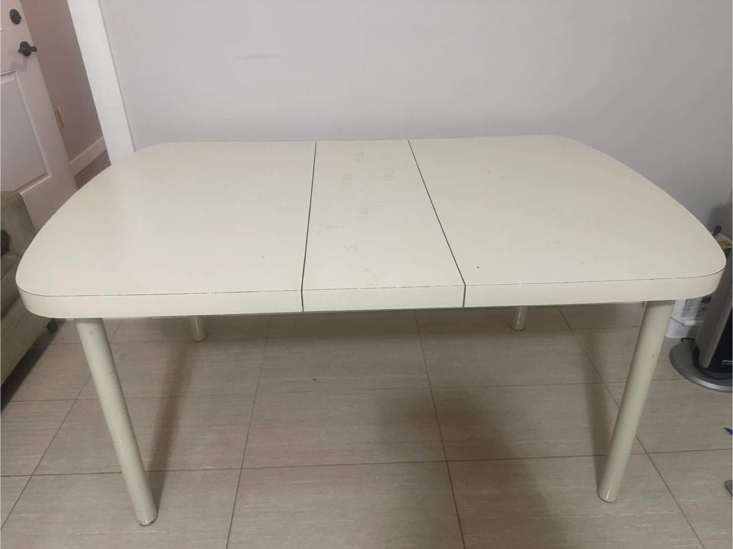 Extendable Dining Table - off White - photo 4