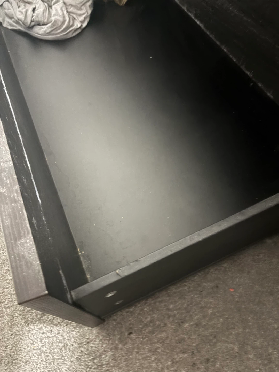 Black Queen Bed Frame with Storage Drawers - photo 2