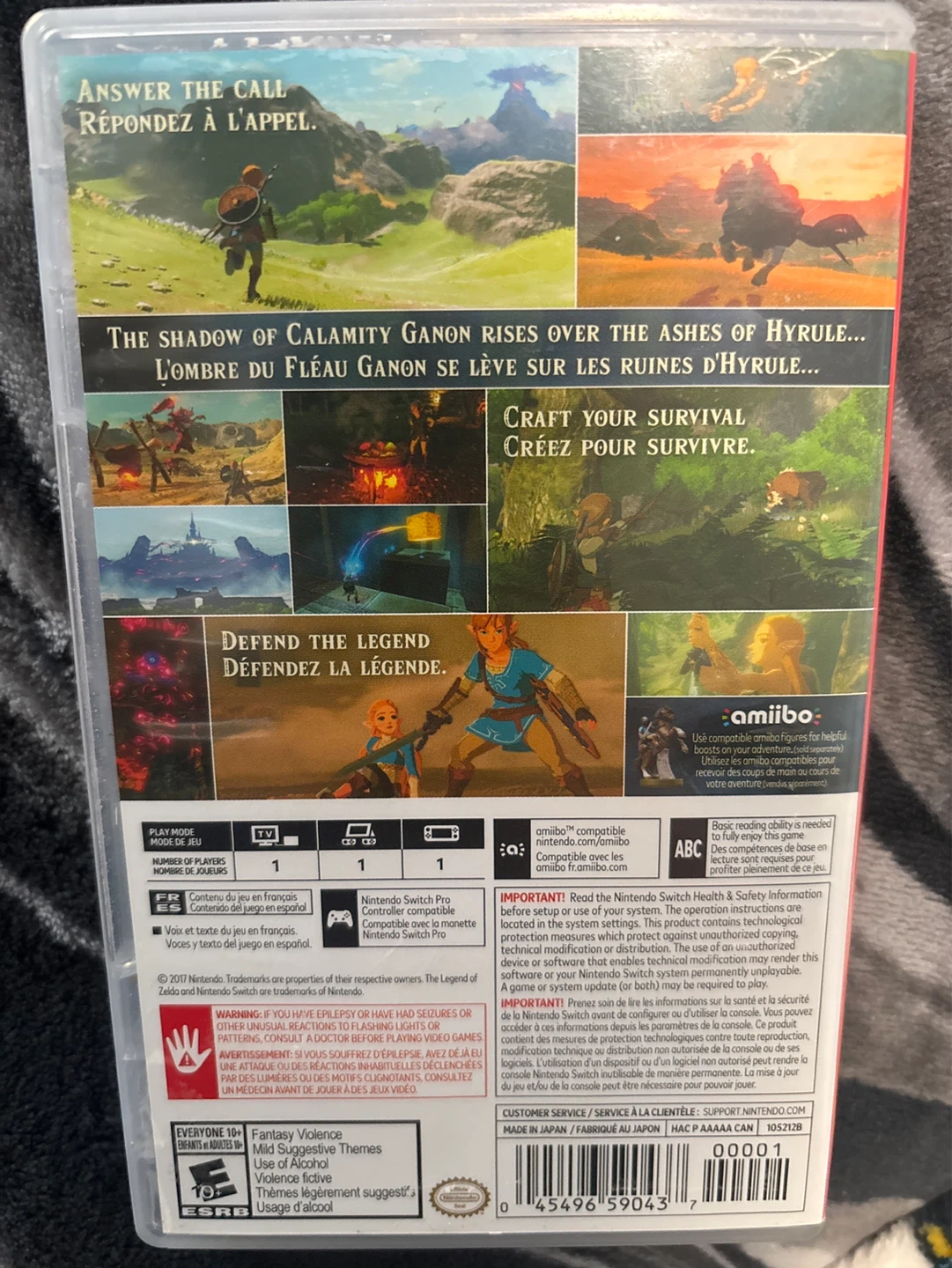 The Legend of Zelda: Breath of the Wild Nintendo Switch Game - photo 2