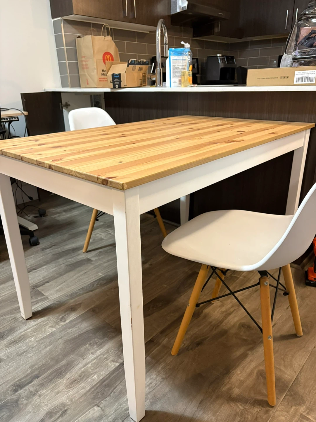 Wooden Dining Table and 2 Chairs